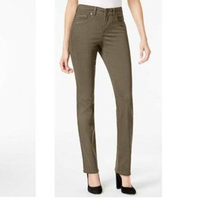 Style & Co Women Tummy-control Straight-leg Fashion Jean | Size - 18 | Deep Moss